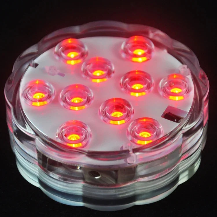Luz Subaquática Impermeável para Aquário com Botão RGB para Mergulho