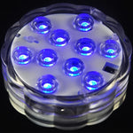Luz Subaquática Impermeável para Aquário com Botão RGB para Mergulho