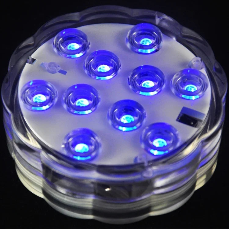 Luz Subaquática Impermeável para Aquário com Botão RGB para Mergulho