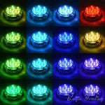 Luz Subaquática Impermeável para Aquário com Botão RGB para Mergulho