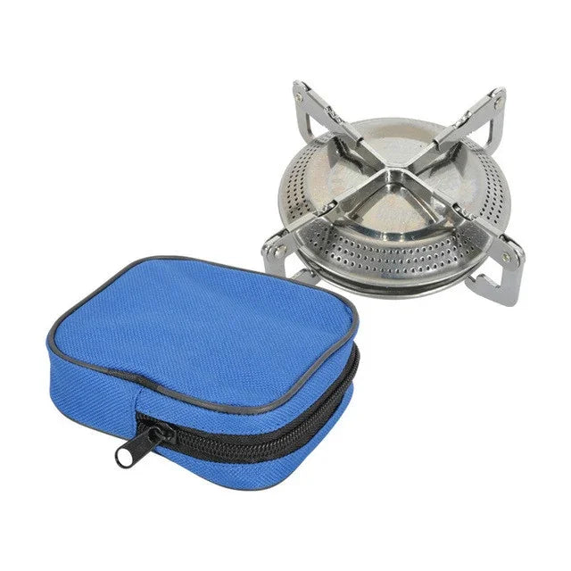 Fogão Integrado Portátil para Camping e Piquenique ao Ar Livre, Fogão
