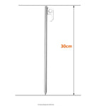 Estacas para Tenda de Camping em Aço Inoxidável Duráveis de 30cm para Toldo, Acessórios para Tenda de Viagem de Camping