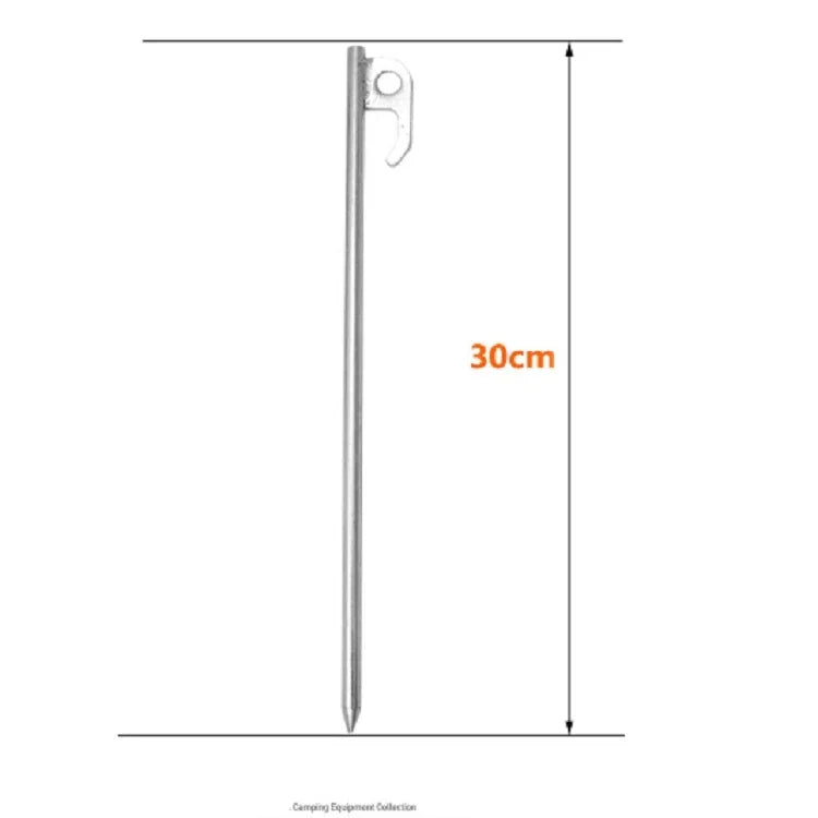 Estacas para Tenda de Camping em Aço Inoxidável Duráveis de 30cm para Toldo, Acessórios para Tenda de Viagem de Camping