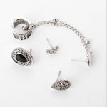 Conjunto de Brincos com Borla Estilo Punk Boémio Vintage com Coroa para Mulheres