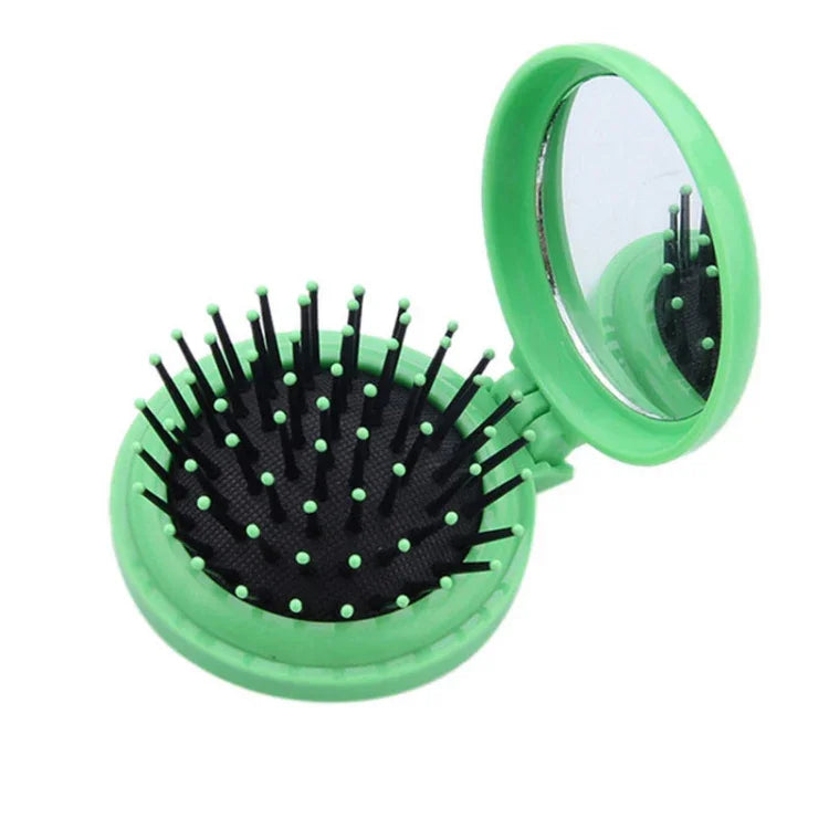 10 PCS Pente de Bolso Dobrável Pequeno para Massagem de Viagem, Cor Aleatória