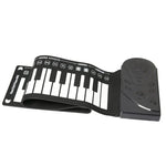 Piano Portátil de 49 Teclas Enrolado à Mão com Trompete para Crianças Iniciantes Praticarem, Piano Enrolado à Mão de 49 Teclas