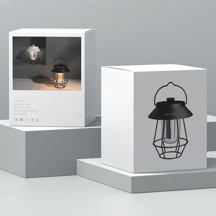 Luzes penduradas para campismo ao ar livre, iluminação para tendas, luzes de ambiente, pega preta, pega branca