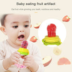 Mamilo para Bebé, Alimentação com Comida Fresca, Fruta, Leite, Garrafas de Aprendizagem, Alça para Beber, Chupeta de Dentição com Sino, S