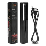 Termómetro inteligente sem fios Bluetooth para forno de cozinha BBQ, intervalo de temperatura dos alimentos: 0-100 graus
