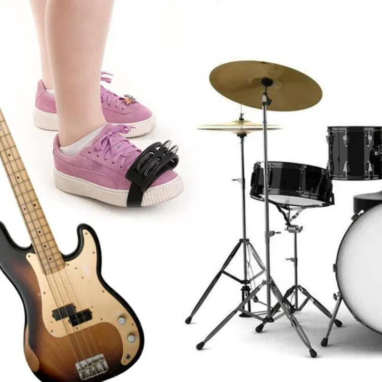 Sino de Pé para Cajón de Percussão em Alumínio, Tamanho: 10 x 8 x 4cm