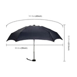 Guarda-chuva de Bolso Mini Cápsula Dobrável à Prova de Vento para Viagem Compacta