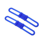 5 Peças de Correia de Silicone para Lanterna de Bicicleta de Montanha, Suporte Elástico para Telefone e Lanterna