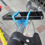 5 Peças de Correia de Silicone para Lanterna de Bicicleta de Montanha, Suporte Elástico para Telefone e Lanterna