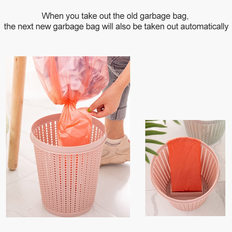 Household Removable Plastic Trash Bin Built-in Trash Bag Box