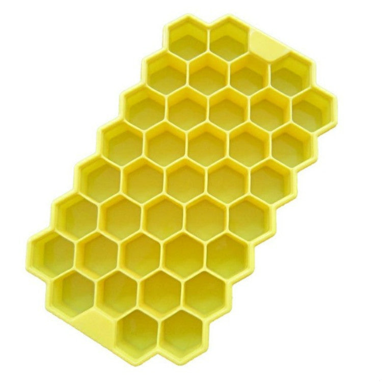 Forma de Cubos de Gelo com 37 Grades, Forma de Gelado Colmeia, Molde DIY para Gelados, Molde para Gelados, Caixa de Iogurte para Frigorífico, Guloseimas para Congelador