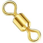 100 Peças de Acessórios para Pesca Zimu Giratório Dourado Acessórios para Pesca, Comprimento 1,1cm, Comprimento 1,0cm, Comprimento 0,9cm, Comprimento 0,8cm