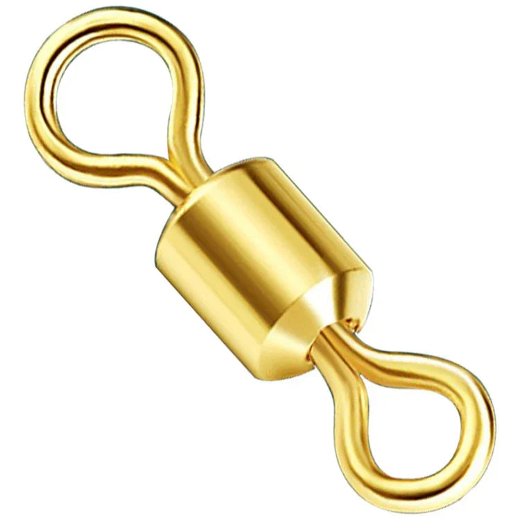 100 Peças de Acessórios para Pesca Zimu Giratório Dourado Acessórios para Pesca, Comprimento 1,1cm, Comprimento 1,0cm, Comprimento 0,9cm, Comprimento 0,8cm