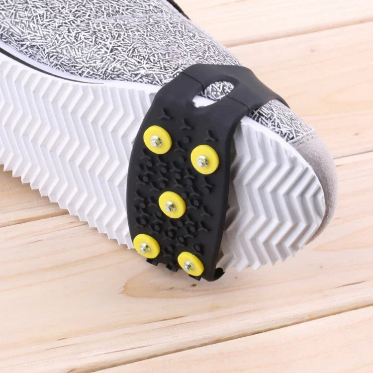 Capa de Sapatos Antiderrapante para Gelo com 5 Dentes para Gelo e Neve