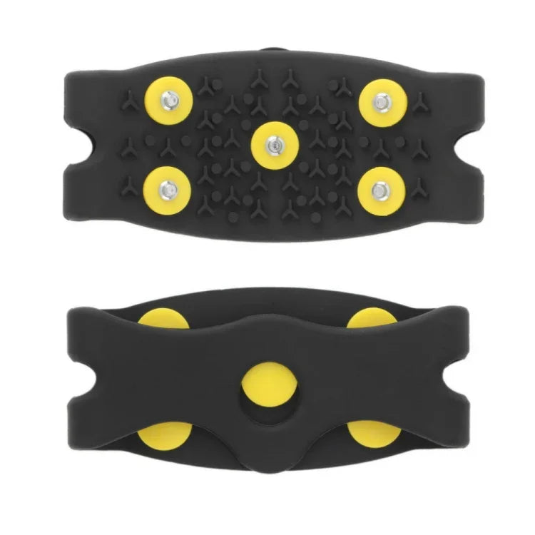 Capa de Sapatos Antiderrapante para Gelo com 5 Dentes para Gelo e Neve