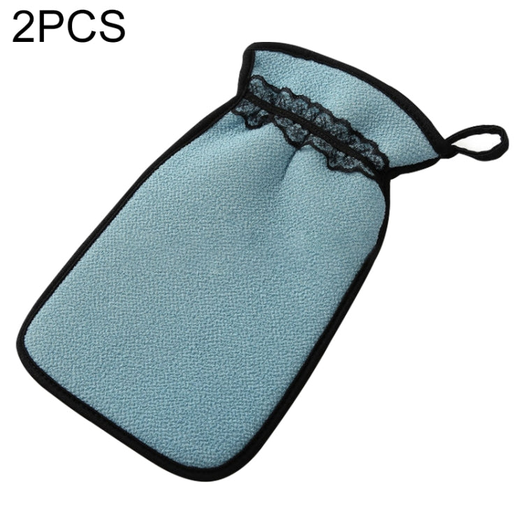 2 Luvas de Banho para Duche Esfoliantes para Lavagem da Pele Spa Massagem Ferramentas de Limpeza para Casa de Banho
