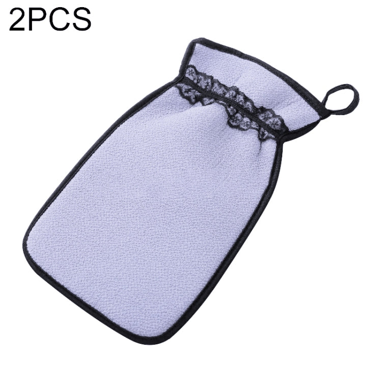 2 Luvas de Banho para Duche Esfoliantes para Lavagem da Pele Spa Massagem Ferramentas de Limpeza para Casa de Banho