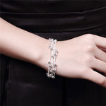 Pulseira Fashion Banhada a Prata 925