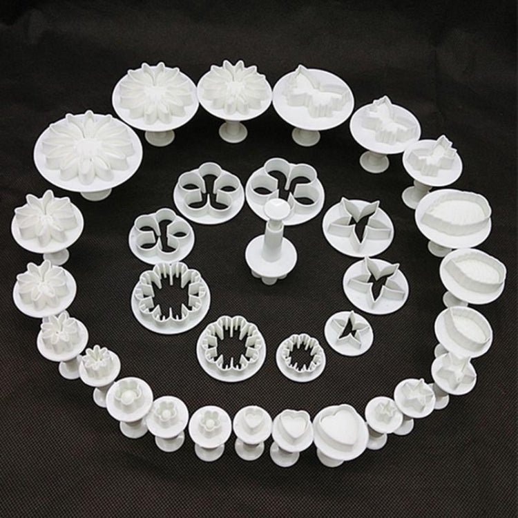 Ferramentas para Decoração de Bolos, Cortadores de Fondant com Émbolo, Molde para Bolachas e Bolos, Acessórios para Cozedura, Ferramentas para Decoração de Bolos
