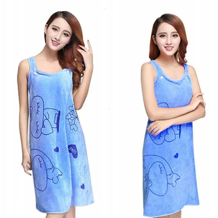 Toalhas de Banho de Moda para Senhora, Toalha de Banho Mágica de Secagem Rápida, Vestível, para Praia, Spa, Roupões de Banho, Saia de Banho