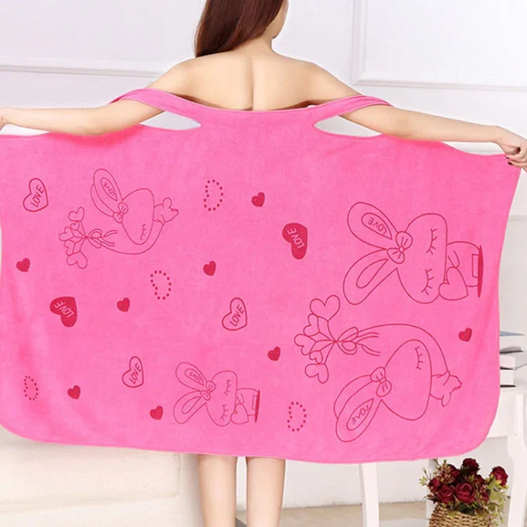 Toalhas de Banho de Moda para Senhora, Toalha de Banho Mágica de Secagem Rápida, Vestível, para Praia, Spa, Roupões de Banho, Saia de Banho