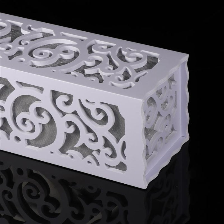Candeeiro de mesa decorativo simples moderno com entalhe oco criativo e poupança de energia LED para quarto ou estudo