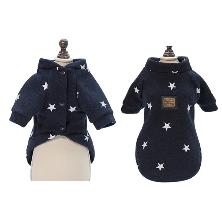 Camisola de Estrela de Cinco Pontas para Outono e Inverno para Animais, Roupa Quente para Animais, L, XXL, XL