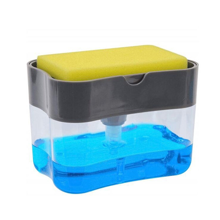 Dispenser de Sabão Pressão para Cozinha Detergente, Cinzento