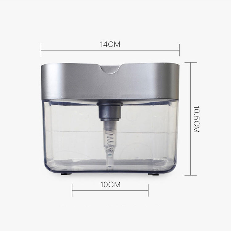 Dispenser de Sabão Pressão para Cozinha Detergente, Cinzento