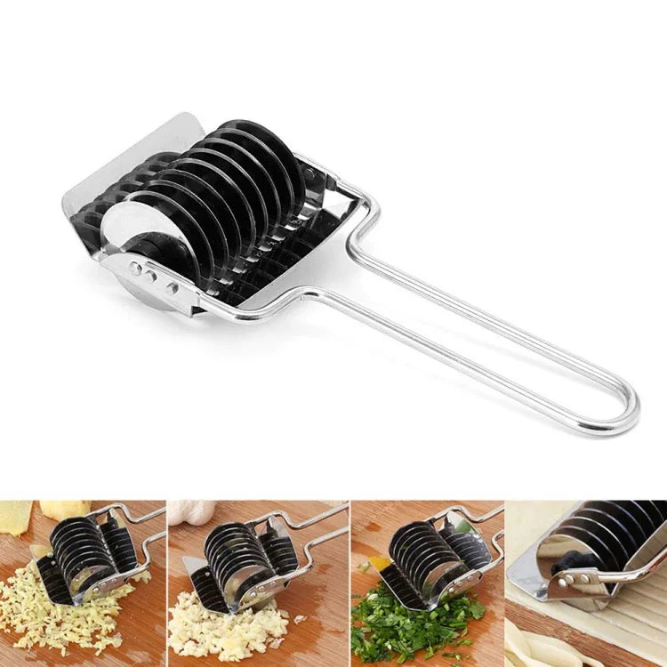 Máquina Manual de Corte de Massa em Aço Inoxidável para Cozinha, Cortador de Massa 2
