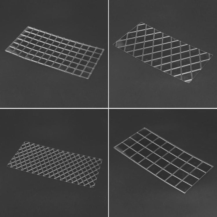 2 conjuntos de moldes DIY para bolos com textura Wexture, molde para fondant, padrão xadrez, rolo de rattan