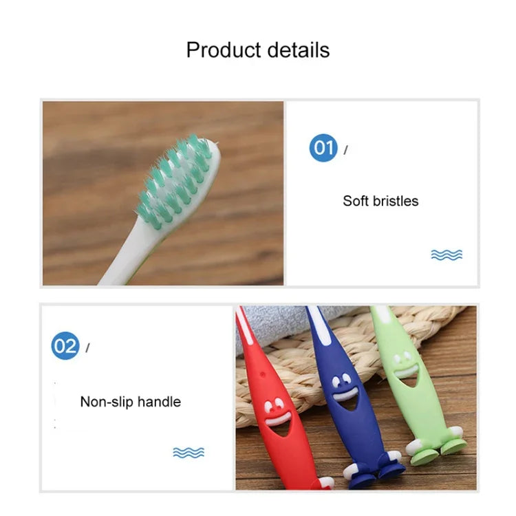 3 Unidades de Escova de Dentes Infantil de Desenho Animado