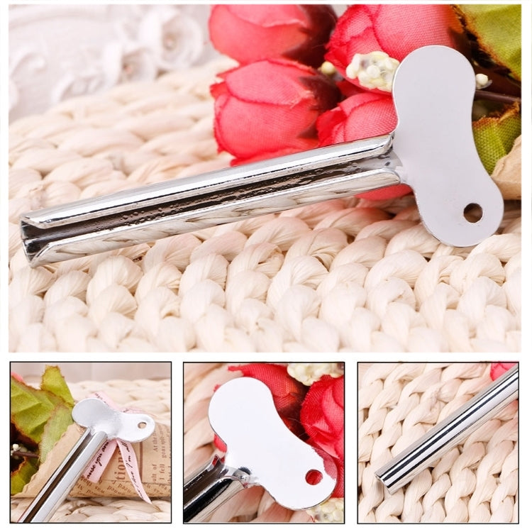 3 Dispositivos de Espremer Pasta de Dentes em Aço Inoxidável, Raspador para Cabelo, Ferramenta de Tingimento, Espremedor Metálico Semicircular, Espremedor para Cabelo