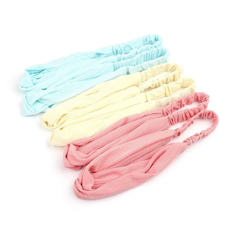 5 PCS Faixas de Cabelo Clássicas Femininas com Estampa Floral Retro