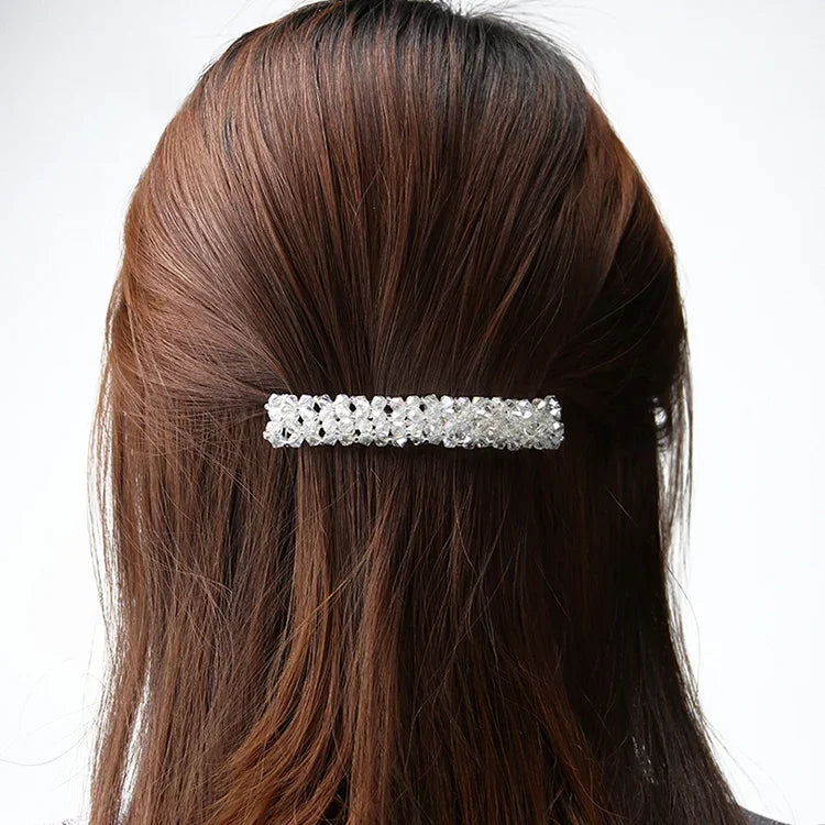 Acessórios de Cabelo de Moda para Raparigas Presilha Elástica com Cristais e Strass