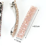 Acessórios de Cabelo de Moda para Raparigas Presilha Elástica com Cristais e Strass