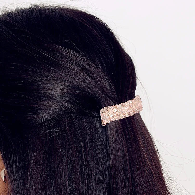 Acessórios de Cabelo de Moda para Raparigas Presilha Elástica com Cristais e Strass