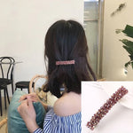 Acessórios de Cabelo de Moda para Raparigas Presilha Elástica com Cristais e Strass