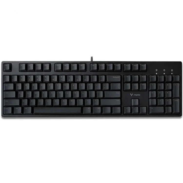 Rapoo V860 Teclado Mecânico de Jogo com Fios para Computador de Secretária, 61 Teclas, 87 Teclas, 104 Teclas