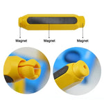 Suporte Magnético para Giz com Dupla Mola Sem Poeira, Clipe Autoajustável para Giz, Cor Aleatória, Clipe Autoajustável para Giz