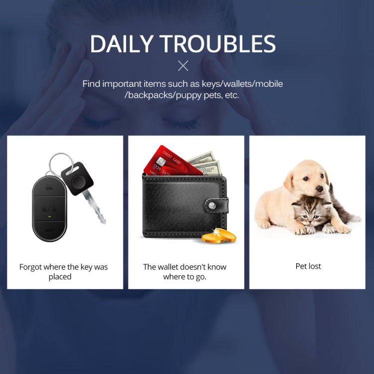 Localizador GPS para Carteira, Cão, Gato e Crianças, Porta-Chaves Anti-Perda com Pesquisa Inteligente Bluetooth, Smart Search Branco, Smart Search Preto, Smart Search Azul, Smart Search Verde, Smart Search Vermelho
