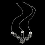 Joalharia de Cabelo Vintage Prateada com Borla Moeda de Metal Bandolete Corrente Punk Longa Peça de Cabeça na Testa