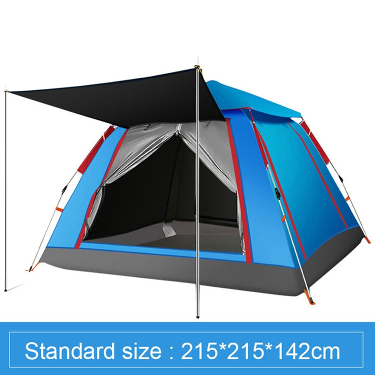 Tenda de Campismo Automática para 3-4 Pessoas, à Prova de Chuva, Espessada, de Praia, Abertura Rápida em Quatro Lados, Vinil Automático, Vinil Grande Melhorado