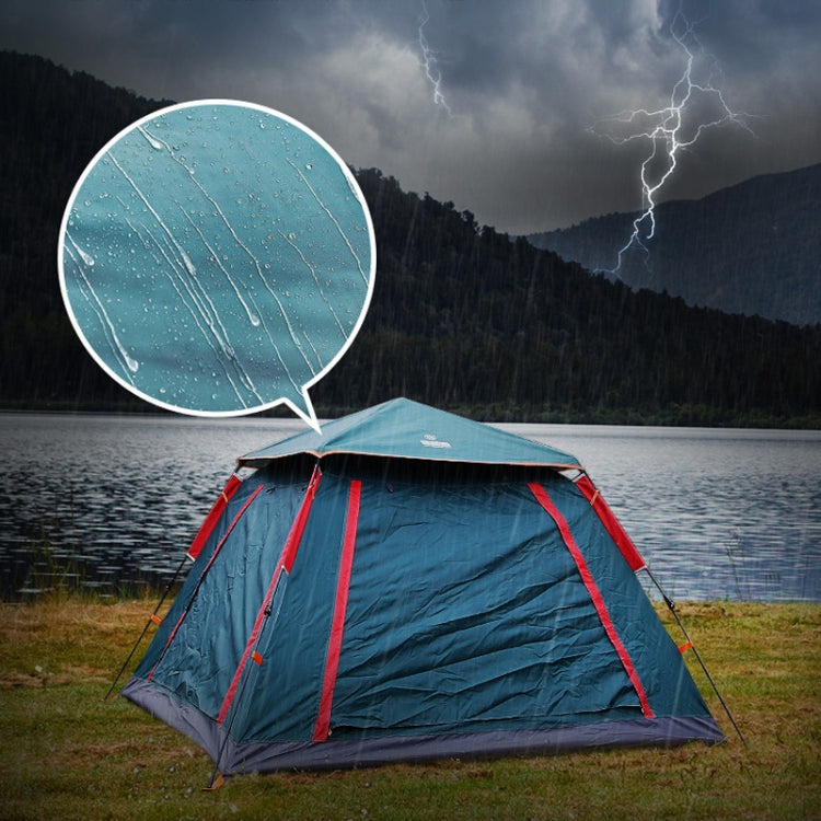 Tenda de Campismo Automática para 3-4 Pessoas, à Prova de Chuva, Espessada, de Praia, Abertura Rápida em Quatro Lados, Vinil Automático, Vinil Grande Melhorado