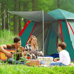 Tenda de Campismo Automática para 3-4 Pessoas, à Prova de Chuva, Espessada, de Praia, Abertura Rápida em Quatro Lados, Vinil Automático, Vinil Grande Melhorado