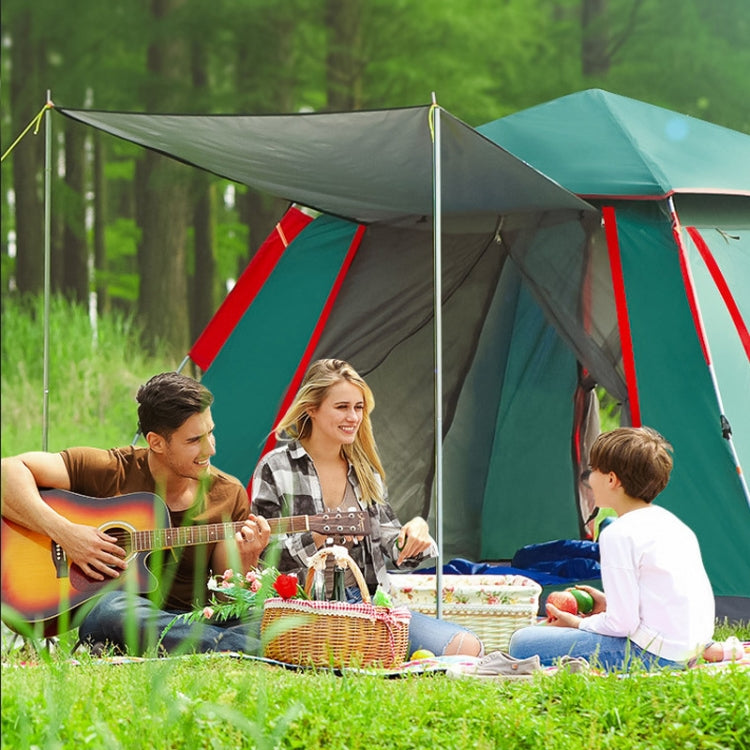 Tenda de Campismo Automática para 3-4 Pessoas, à Prova de Chuva, Espessada, de Praia, Abertura Rápida em Quatro Lados, Vinil Automático, Vinil Grande Melhorado
